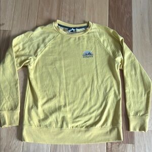 Kids Patagonia Yellow Crewneck Sweater